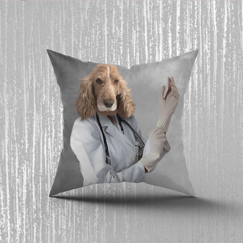 Tails And Paws Pillow THE DOGTOR - CUSTOM PET PILLOW