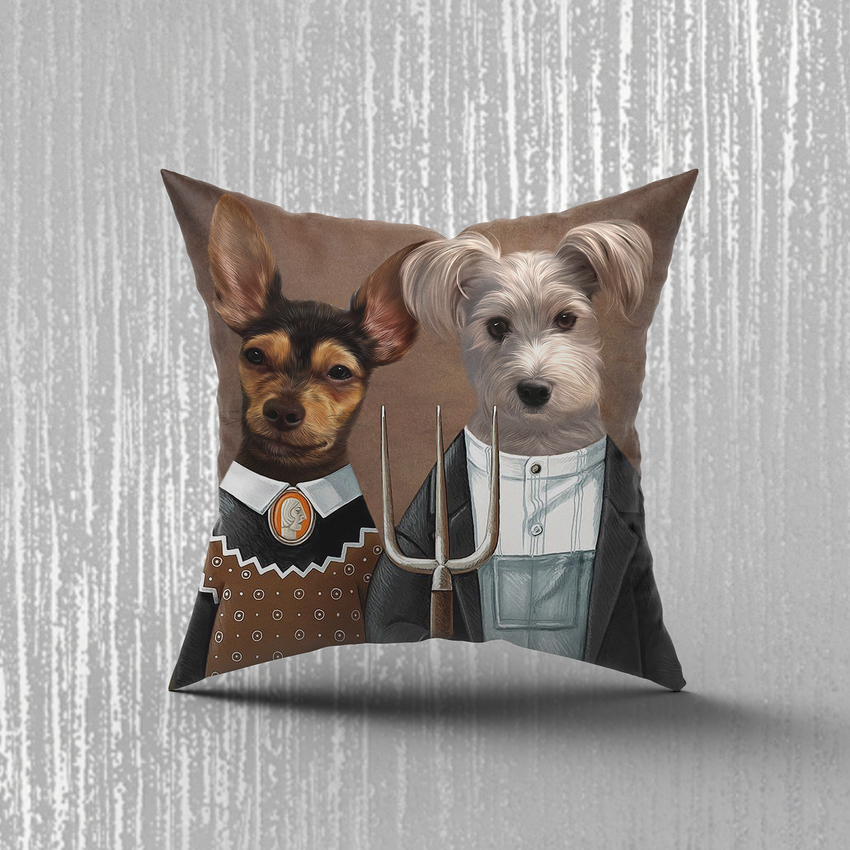 Tails And Paws Pillow THE FARMERS - CUSTOM PET PILLOW