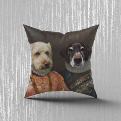 Tails And Paws Pillow THE LADY AND THE LORD - CUSTOM PET PILLOW