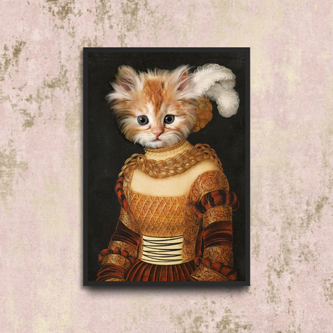 Tails And Paws Poster A4 8.3” X 11.7” THE BARONESSY - CUSTOM PET POSTER