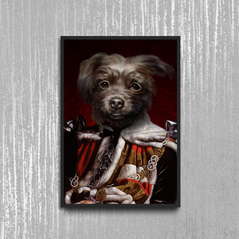 Tails And Paws Poster A4 8.3” X 11.7” THE BARONPAW - CUSTOM PET POSTER