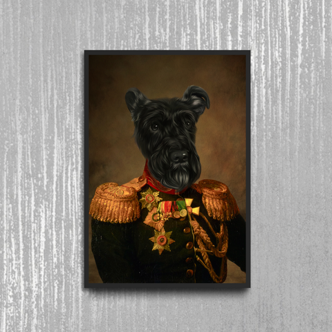 Tails And Paws Poster A4 8.3” X 11.7” THE BRIGHADIERE - CUSTOM PET POSTER