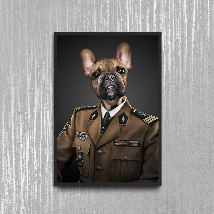 Tails And Paws Poster A4 8.3” X 11.7” THE CAPTAIN - CUSTOM PET POSTER