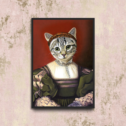 Tails And Paws Poster A4 8.3” X 11.7” THE DONCELLA - CUSTOM PET POSTER