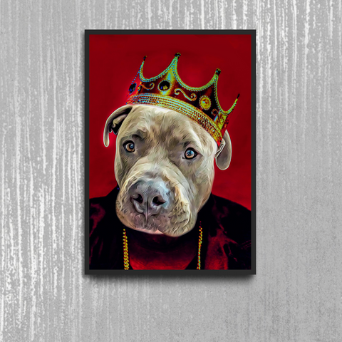 Tails And Paws Poster A4 8.3” X 11.7” THE GLORIOUS KING - CUSTOM PET POSTER