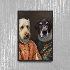 Tails And Paws Poster A4 8.3” X 11.7” THE LADY AND THE LORD - CUSTOM PET POSTER