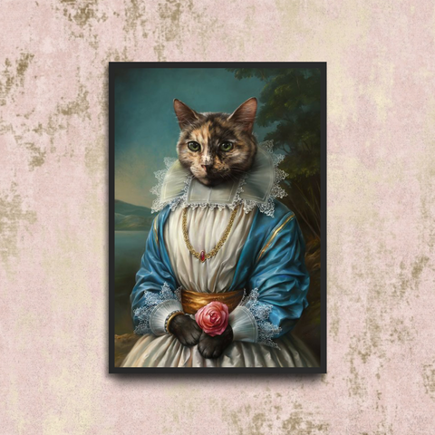 Tails And Paws Poster A4 8.3” X 11.7” THE LADY - CUSTOM PET POSTER