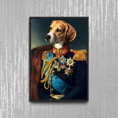 Tails And Paws Poster A4 8.3” X 11.7” THE LIEUTENANT COLONEL - CUSTOM PET POSTER