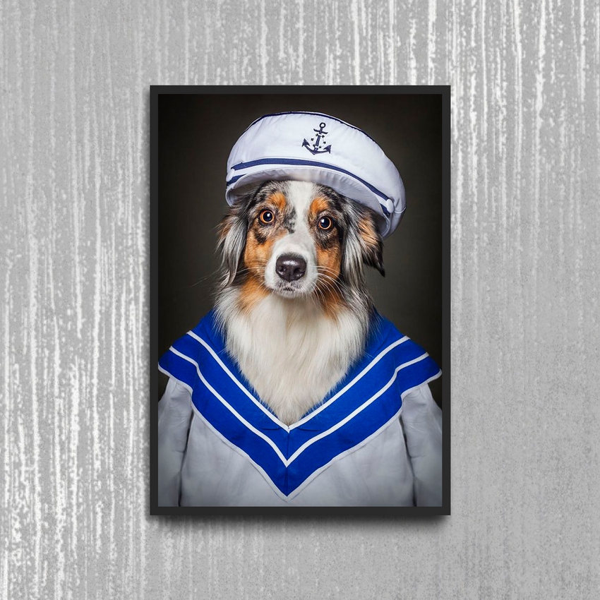 Tails And Paws Poster A4 8.3” X 11.7” THE MATINERO - CUSTOM PET POSTER