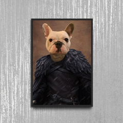 Tails And Paws Poster A4 8.3” X 11.7” THE PAW IN BLACK - CUSTOM PET POSTER
