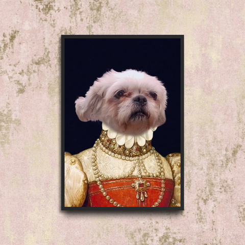 Tails And Paws Poster A4 8.3” X 11.7” THE PEARL QUEEN - CUSTOM PET POSTER
