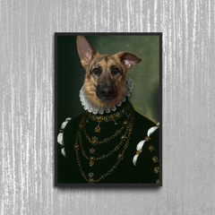 Tails And Paws Poster A4 8.3” X 11.7” THE QUEEN OF PAWS - CUSTOM PET POSTER