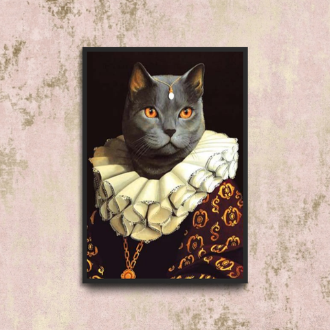 Tails And Paws Poster A4 8.3” X 11.7” THE QUEEN OF THE FOUR KINGDOMS - CUSTOM PET POSTER