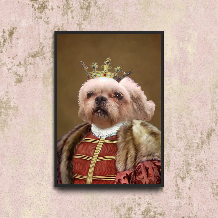 Tails And Paws Poster A4 8.3” X 11.7” THE QUEENY - CUSTOM PET POSTER