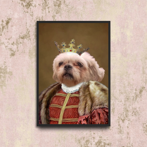 Tails And Paws Poster A4 8.3” X 11.7” THE QUEENY - CUSTOM PET POSTER