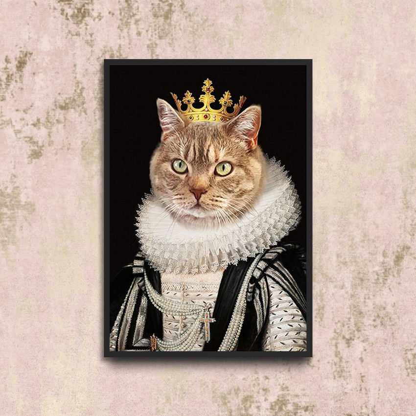 Tails And Paws Poster A4 8.3” X 11.7” THE SILVER QUEEN - CUSTOM PET POSTER