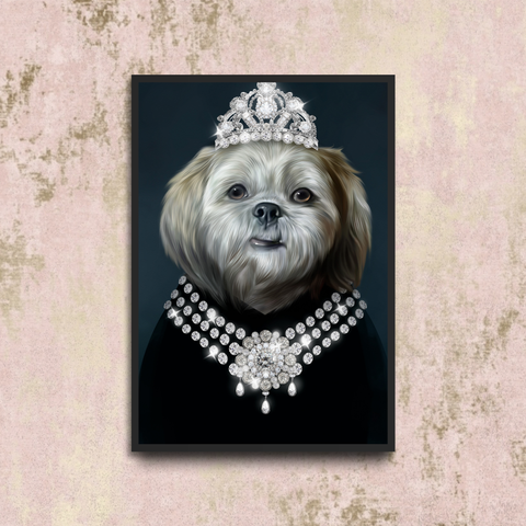 Tails And Paws Poster A4 8.3” X 11.7” THE THIFFANY LADY - CUSTOM PET POSTER
