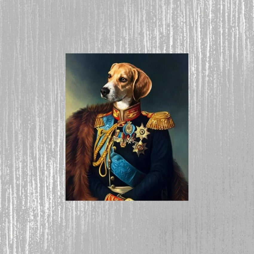 Tails And Paws Poster THE LIUTENANT CORONEL - CUSTOM POSTER PET