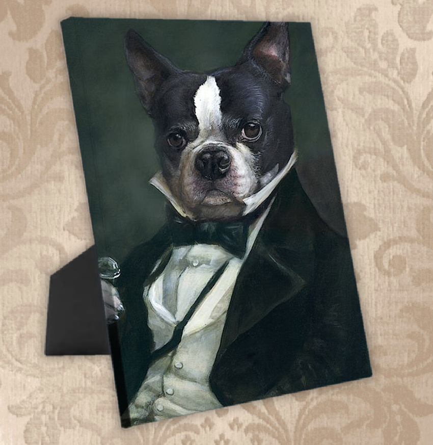 Tails And Paws Standing Canvas THE ARISTOCRAT - CUSTOM PET STANDING CANVAS
