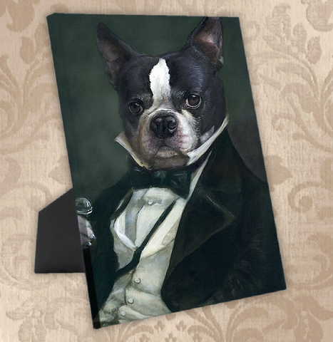 Tails And Paws Standing Canvas THE ARISTOCRAT - CUSTOM PET STANDING CANVAS