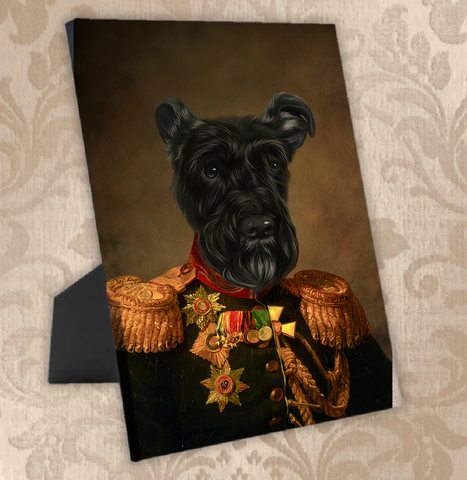 Tails And Paws Standing Canvas THE BRIGHADIERE - CUSTOM PET STANDING CANVAS