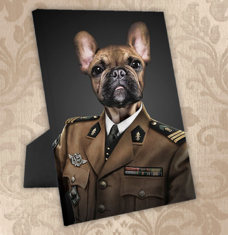 Tails And Paws Standing Canvas THE CAPTAIN - CUSTOM PET STANDING CANVAS