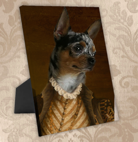 Tails And Paws Standing Canvas THE CLASSY - CUSTOM PET STANDING CANVAS