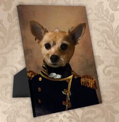 Tails And Paws Standing Canvas THE COMMANDER - CUSTOM PET STANDING CANVAS