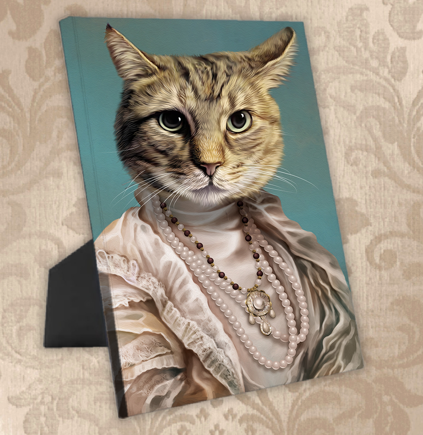 Tails And Paws Standing Canvas THE COUNTESS - CUSTOM PET STANDING CANVAS