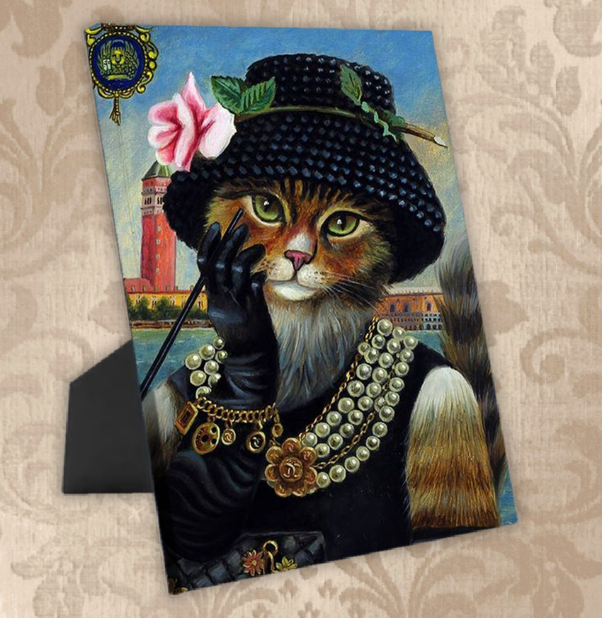 Tails And Paws Standing Canvas THE DEMOISELLE - CUSTOM PET STANDING CANVAS