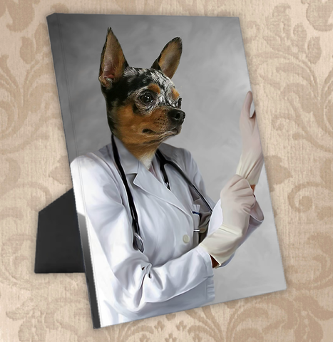 Tails And Paws Standing Canvas THE DOGTOR - CUSTOM PET STANDING CANVAS