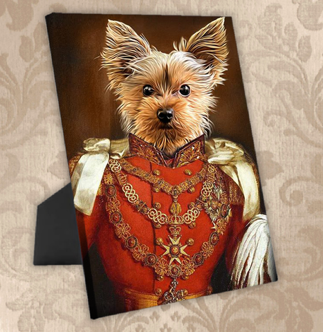Tails And Paws Standing Canvas THE GENERALIN - CUSTOM PET STANDING CANVAS