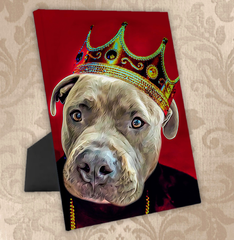 Tails And Paws Standing Canvas THE GLORIOUS KING - CUSTOM PET STANDING CANVAS