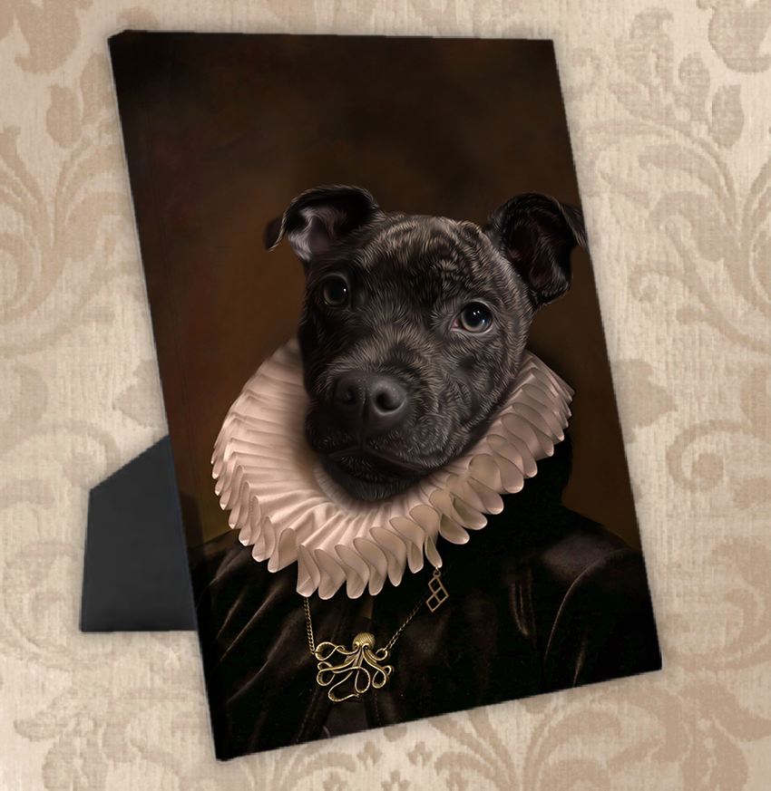 Tails And Paws Standing Canvas THE KING IV - CUSTOM PET STANDING CANVAS