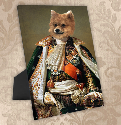 Tails And Paws Standing Canvas THE KING OF PAWS - CUSTOM PET STANDING CANVAS