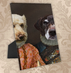 Tails And Paws Standing Canvas THE LADY AND THE LORD - CUSTOM PET STANDING CANVAS