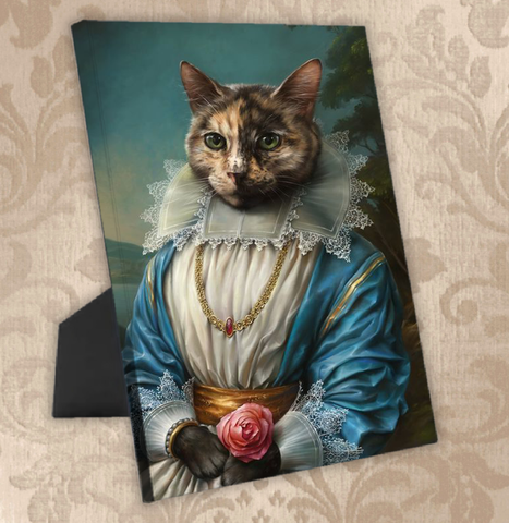 Tails And Paws Standing Canvas THE LADY - CUSTOM PET STANDING CANVAS