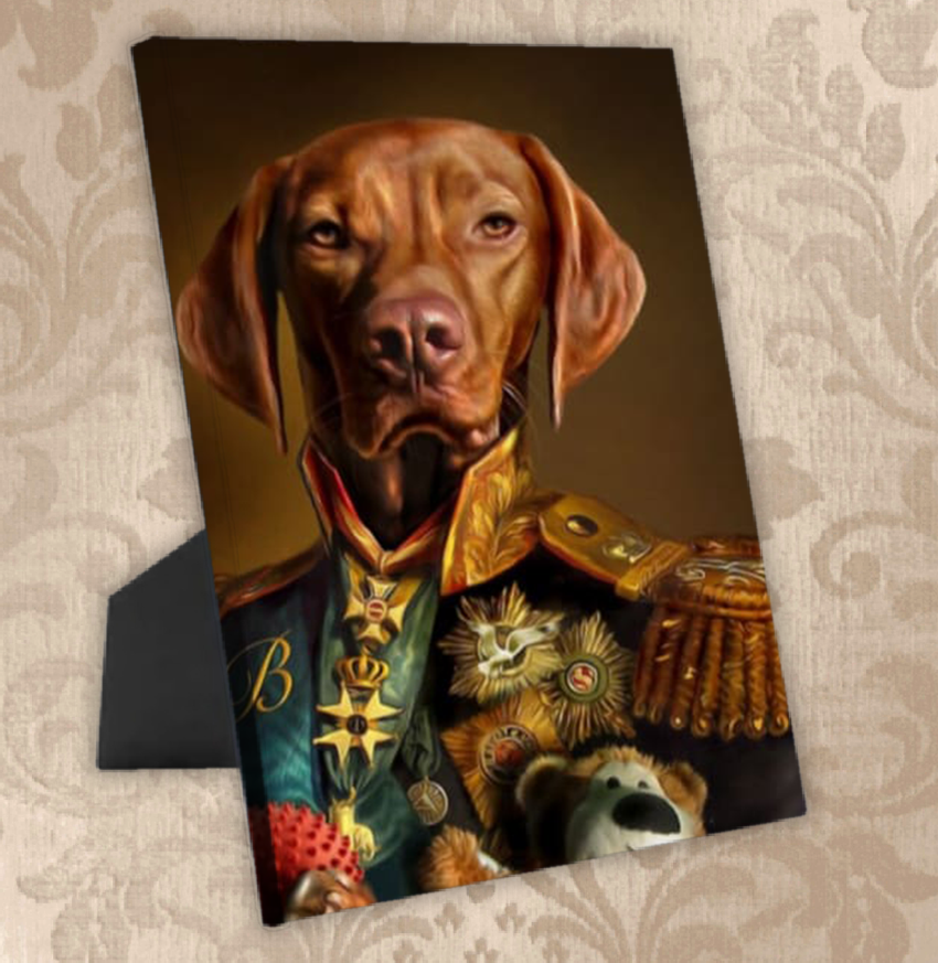 Tails And Paws Standing Canvas THE MARSHALY - CUSTOM PET STANDING CANVAS