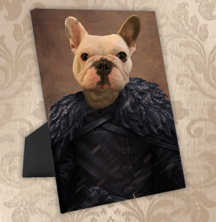Tails And Paws Standing Canvas THE PAW IN BLACK - CUSTOM PET STANDING CANVAS