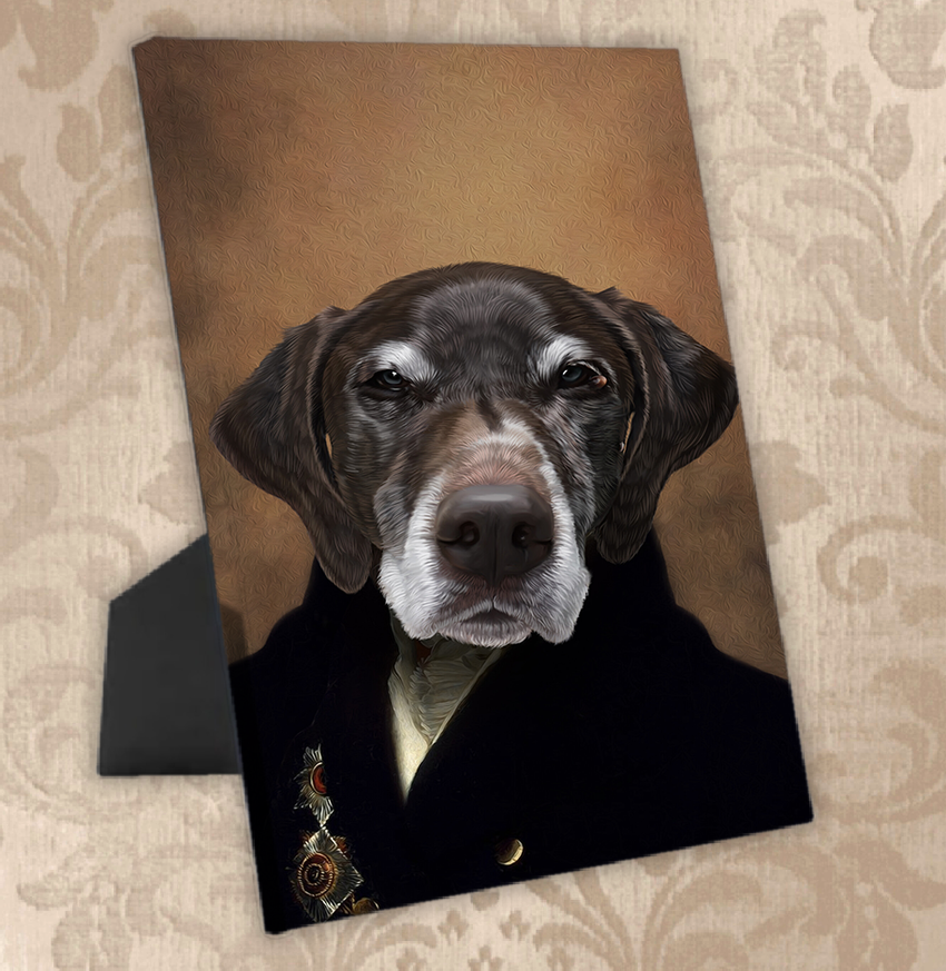 Tails And Paws Standing Canvas THE PAW MINISTRO - CUSTOM PET STANDING CANVAS