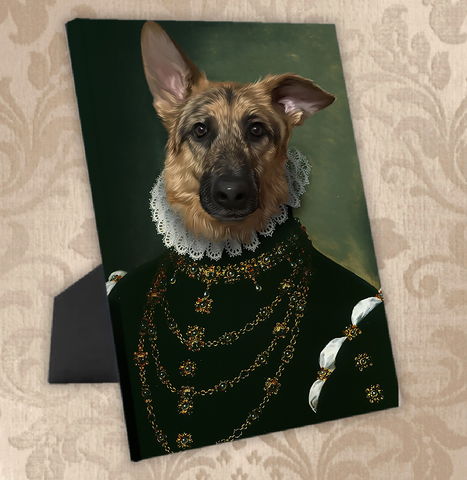 Tails And Paws Standing Canvas THE QUEEN OF PAWS - CUSTOM PET STANDING CANVAS