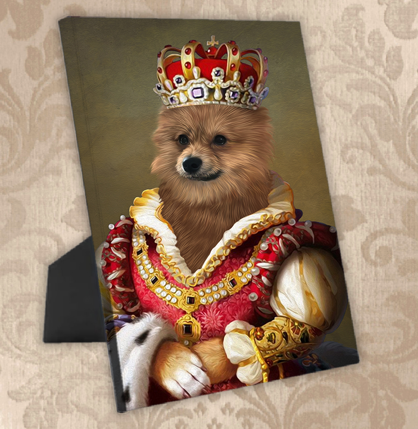 Tails And Paws Standing Canvas THE QUEENPAW - CUSTOM PET STANDING CANVAS