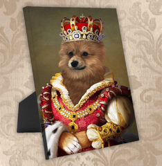 Tails And Paws Standing Canvas THE QUEENPAW - CUSTOM PET STANDING CANVAS