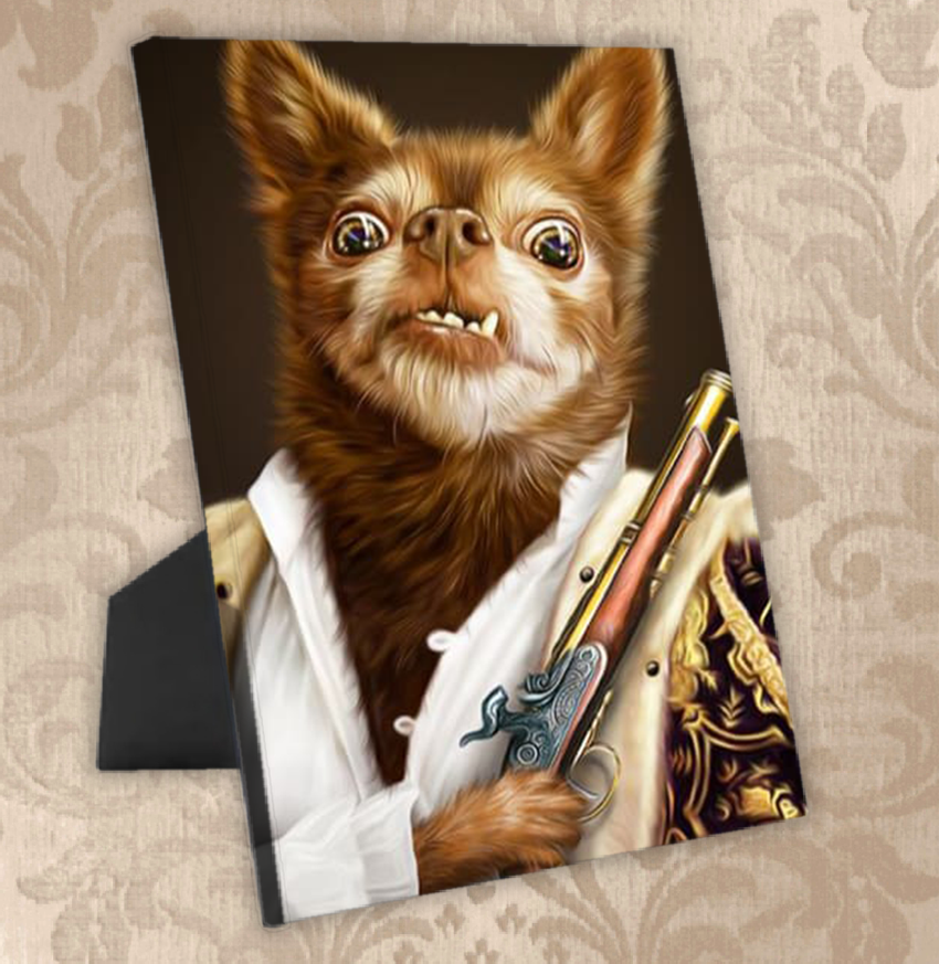 Tails And Paws Standing Canvas THE REBEL - CUSTOM PET STANDING CANVAS