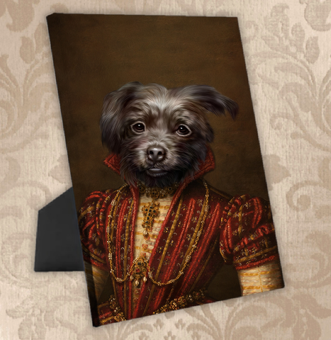 Tails And Paws Standing Canvas THE RUBY GIRL - CUSTOM PET STANDING CANVAS