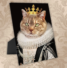 Tails And Paws Standing Canvas THE SILVER QUEEN - CUSTOM PET STANDING CANVAS