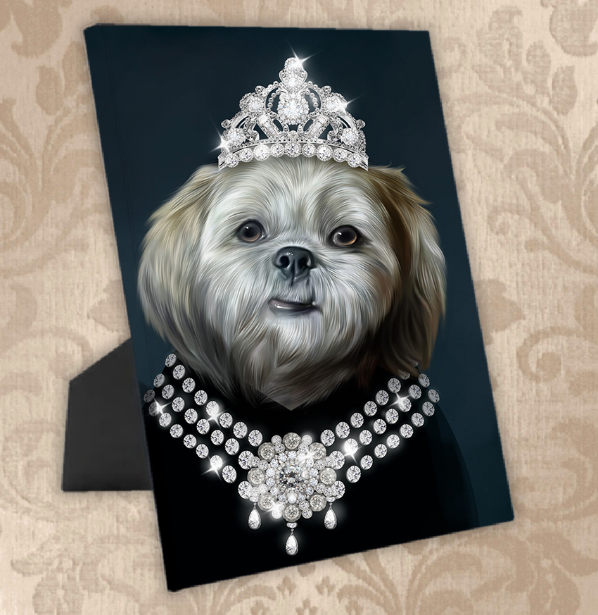 Tails And Paws Standing Canvas THE THIFFANY LADY - CUSTOM PET STANDING CANVAS