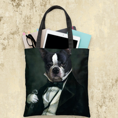 Tails And Paws Tote Bag THE ARISTOCRAT - CUSTOM PET TOTE BAG