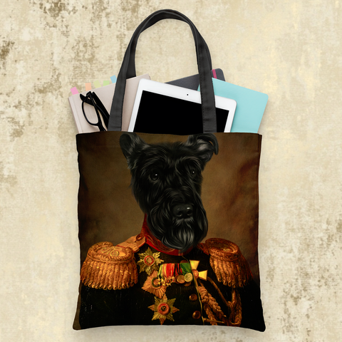 Tails And Paws Tote Bag THE BRIGHADIERE - CUSTOM PET TOTE BAG