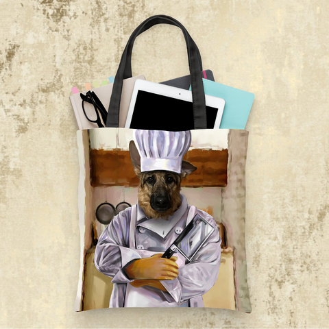 Tails And Paws Tote Bag THE CHEF - CUSTOM PET TOTE BAG